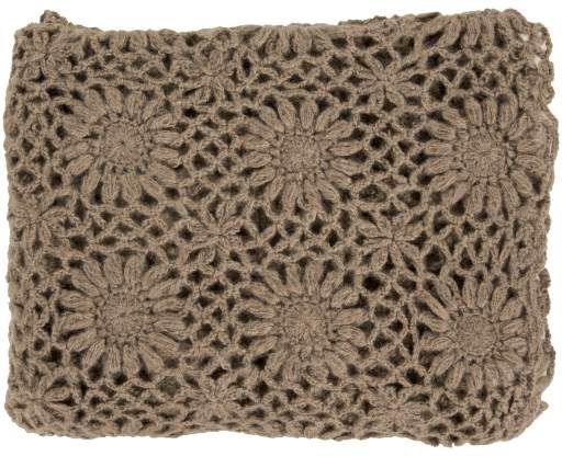 Surya Teresa Tan 50"x60" Throw Blanket-0