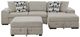 Homelegance® Raife 3-Piece Taupe Sleeper Sectional with Right Chaise and Ottoman-2