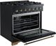 FORNO® Antico Alta Qualita 36" Black Pro Style Dual Fuel Range-3