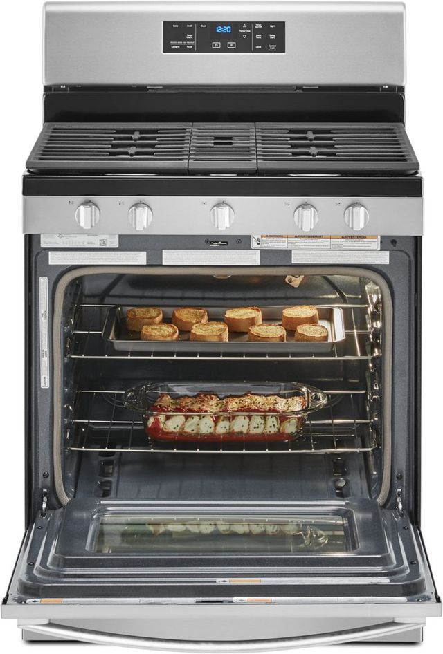 Whirlpool® 30" Fingerprint Resistant Stainless Steel Freestanding Gas Range-2