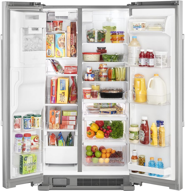 Maytag® 36 in. 24.5 Cu. Ft. Fingerprint-Resistant Stainless-Steel Side-By-Side Refrigerator-2