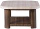 Signature Design by Ashley® Angel Island Beige Aluminum/Wicker Rattan Outdoor Cocktail Table with Brown Base-2