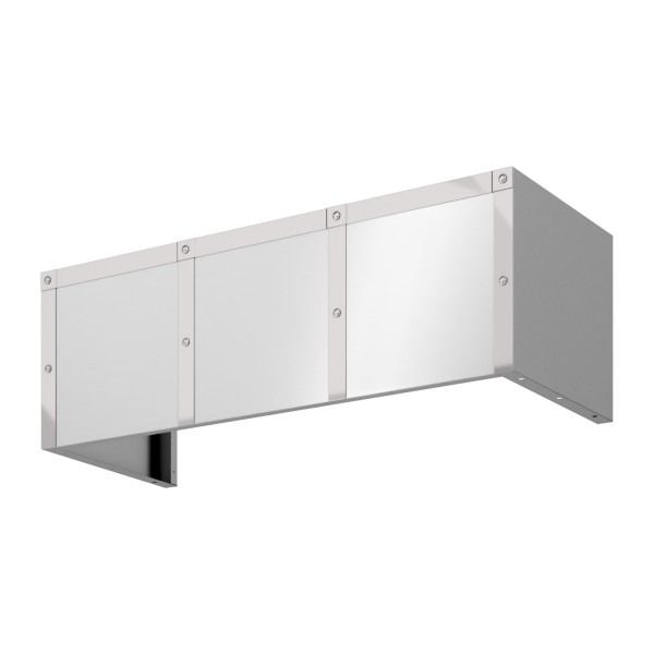 Zephyr Designer Collection 48'' x 12'' Stainless Steel Duct Cover with Stainless Steel Banding-0