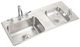 Elkay Lustertone® Lustrous Satin 37.25" Double Bowl Drop-in Classroom ADA Sink Kit-0