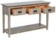 Sunny Designs™ Homestead Hills Tobacco Sofa Table with Alpine Gray Base-1