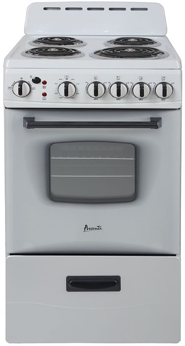 Avanti® 20" White Freestanding Electric Range-0