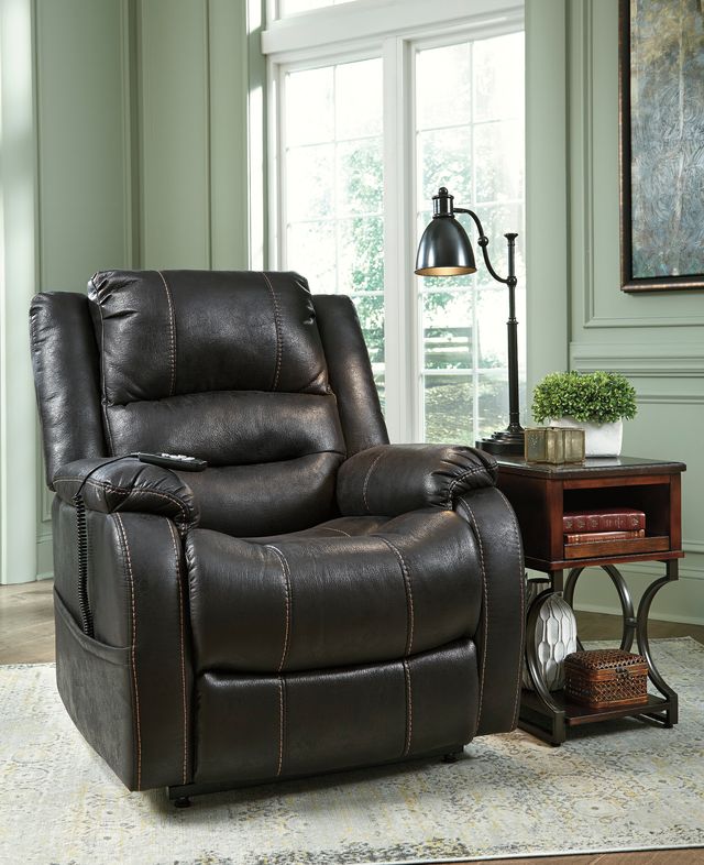 Signature Design by Ashley® Yandel Black Power Lift Recliner-3