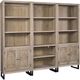 aspenhome® Harper Point Bleached Khaki Open Bookcase-1