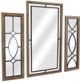 Crestview Collection Hawthorne 3-Piece Black/Brown Wall Mirror-0