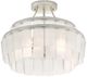 Currey & Company Vintner Blanc Contemporary Silver Leaf Semi-Flush Lighting-2