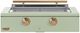 Caliber™ Rockwell Social 42" 2-Burner Sage Built-In Natural Gas Grill with Gold Hardware-0