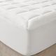 Olliix by Madison Park White Overfilled Plush Waterproof Twin XL Cloud Soft Mattress Pad-0