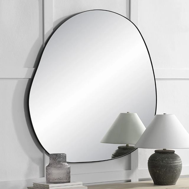 Renwil® Dolly Matte Black Accent Mirror-1