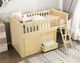 Homelegance® Bartly Natural Twin Low Loft Bunk Youth Bed with Dresser-4