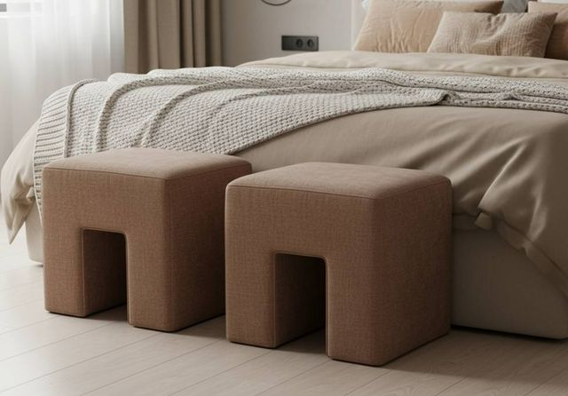 Moe's Home Collection Aidy Washed Pink Stool-1
