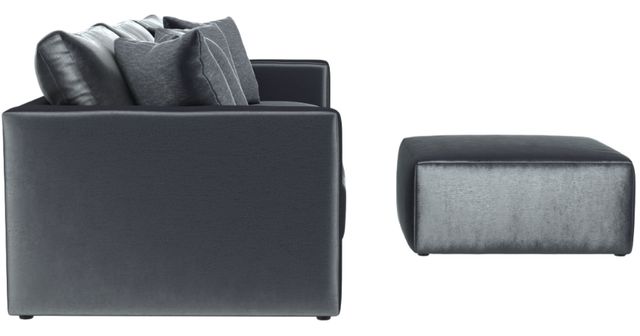 Jackson Furniture Remington 4-Piece Slate Small Spaced Sectional with Ottoman-4