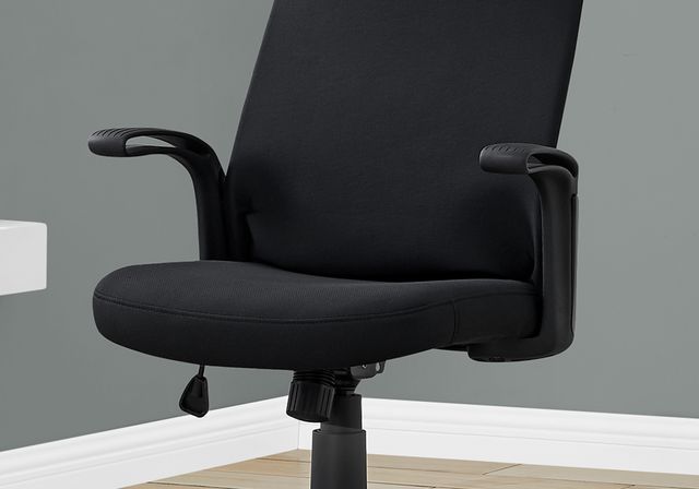 Monarch Specialties Inc. Black Leather Multi Position Office Chair-3