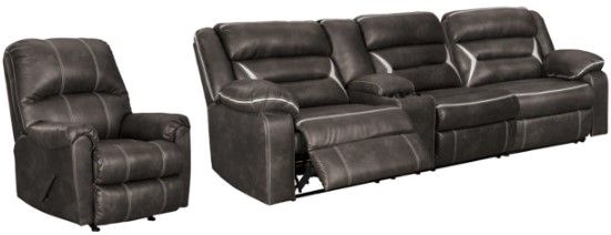 Signature Design by Ashley® Kincord 2-Piece Midnight Sectional Set-0