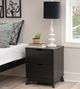 Powell® Portix 2-Piece Black 3-Drawer Nightstand Set-1