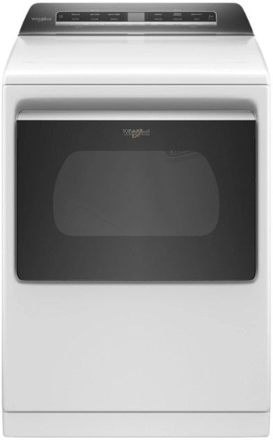 Whirlpool® 7.4 Cu. Ft. White Front Load Electric Dryer with Advanced Moisture Sensing-0