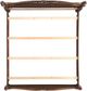 Elements International Northridge Cherry King Panel Bed-1