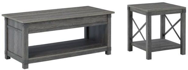 Signature Design by Ashley® Freedan 2-Piece Grayish Brown Living Room Table Set-0