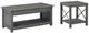 Signature Design by Ashley® Freedan 2-Piece Grayish Brown Living Room Table Set-0