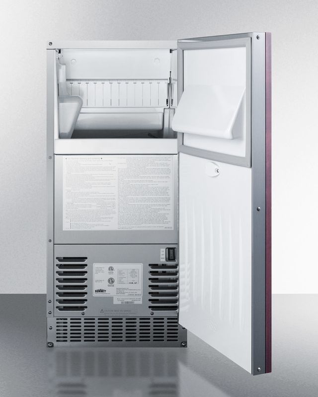 Summit® 15" 62 lb. Panel Ready Built In Ice Maker-2