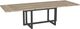 Amisco Customizable Ezra 84" Rectangular Extendable Table with Decorative Bolts, 1.5" Solid Birch Top and 2 Leaves-1