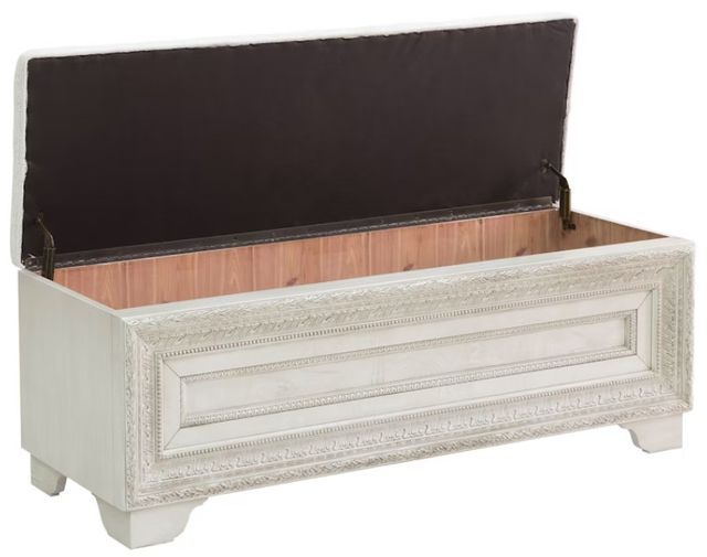Pulaski™ Camila Cream Storage Bench-2