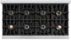 ZLINE Autograph Edition 48" 6.7 cu. ft. Dual Fuel Range with 8 Burner DuoPro™ Cooktop and Dual Ovens in Stainless Steel and Champagne Bronze Accents -3