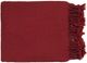 Surya Turner Bright Red 50"x60" Throw Blanket-0