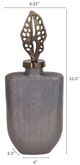 A & B Home Silver Lidded Bottle -4