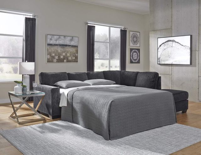Signature Design by Ashley® Altari 2-Piece Slate Right-Arm Facing Full Sofa Sleeper Sectional and Chaise-6