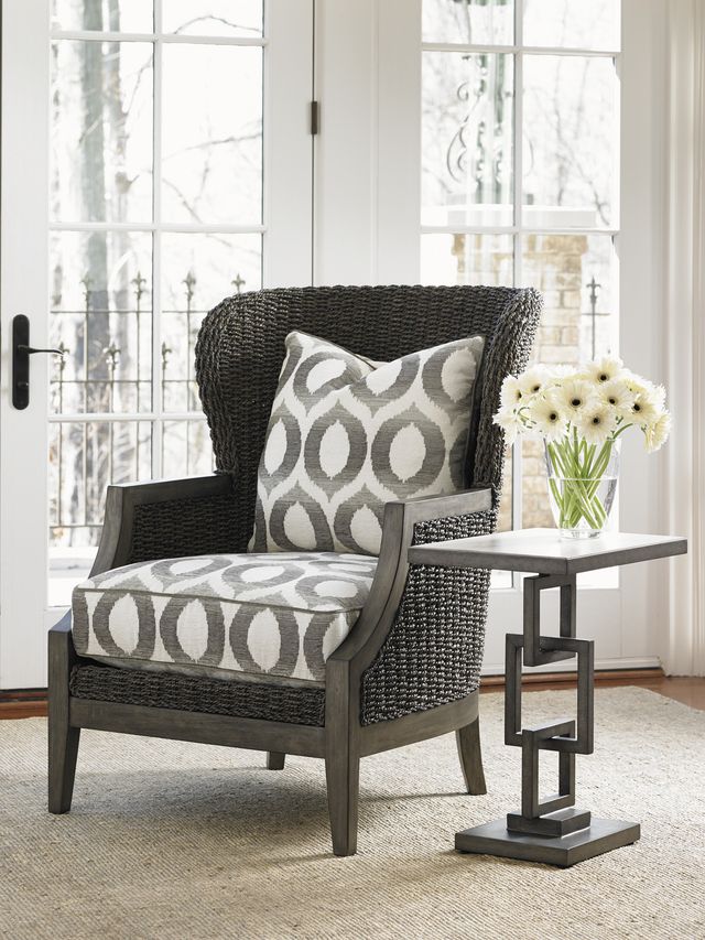 Lexington Home Oyster Bay Deerwood Gray Side Table-1