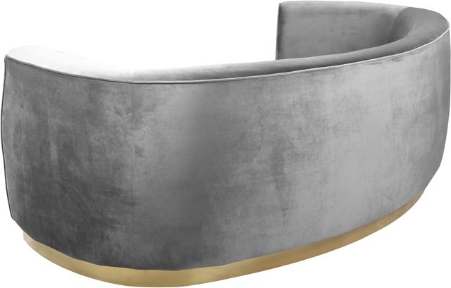 Meridian Furniture Julian Grey/Gold Velvet Sofa-1