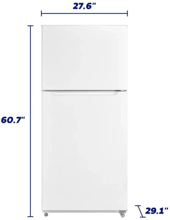 Element® 28 in. 14.2 Cu. Ft. White Top Freezer Refrigerator -2