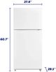 Element® 28 in. 14.2 Cu. Ft. White Top Freezer Refrigerator -2