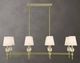 Uttermost® Arques Natural Brass 8 Light Linear Chandelier-1