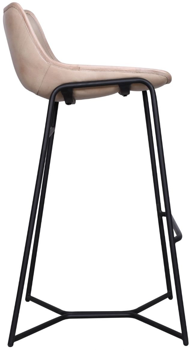 Home Trends & Design Essex Stanley Antique Ivory/Black Bar Stool-2