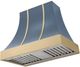 AGA Cascade 36" Stone Blue Wall Mounted Range Hood  with Brushed Brass Trim-0