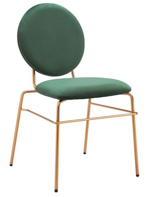 Zuo® Modern Odessa Gold/Green Dining Side Chair-0