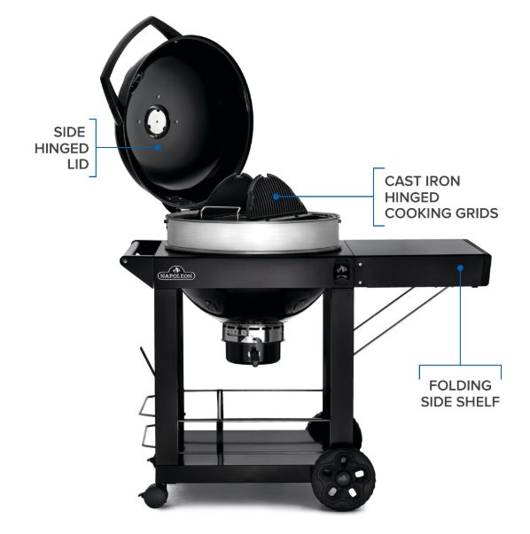 Napoleon PRO 46" Black Portable Charcoal Grill-2