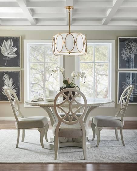 Legacy Classic Jasper County 2-Piece Gray/White Dogwood Dining Side Chair Set-1