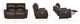 La-Z-Boy® Cassian Walnut Leather Power Reclining Loveseat with Headrest-2