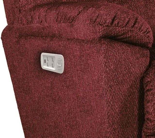 La-Z-Boy® Morrison Burgundy Power Wall Recliner with Headrest and Lumbar-2