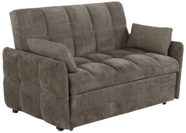 Coaster® Cotswold Brown Tufted Cushion Sleeper Sofa-2