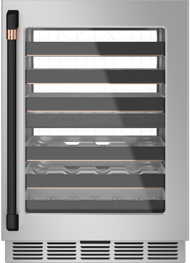 Café™ Flat Black Wine/Beverage Center Handle Kit-1