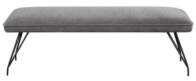 Coaster® Dodson Gray Upholstered Dining Bench-1
