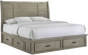 Elements International Sullivan 3-Piece Drift Gray Queen Bedroom Set